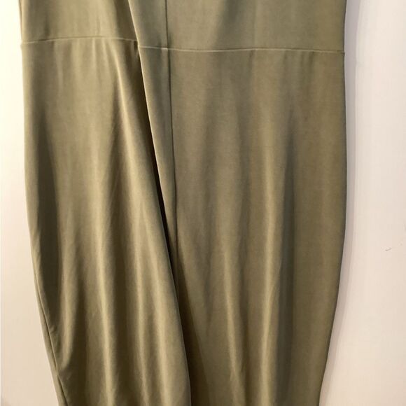 Nordstrom Rack Side Note‎ Modal Blend Midi Dress Army GREEN 2X - Picture 6 of 9